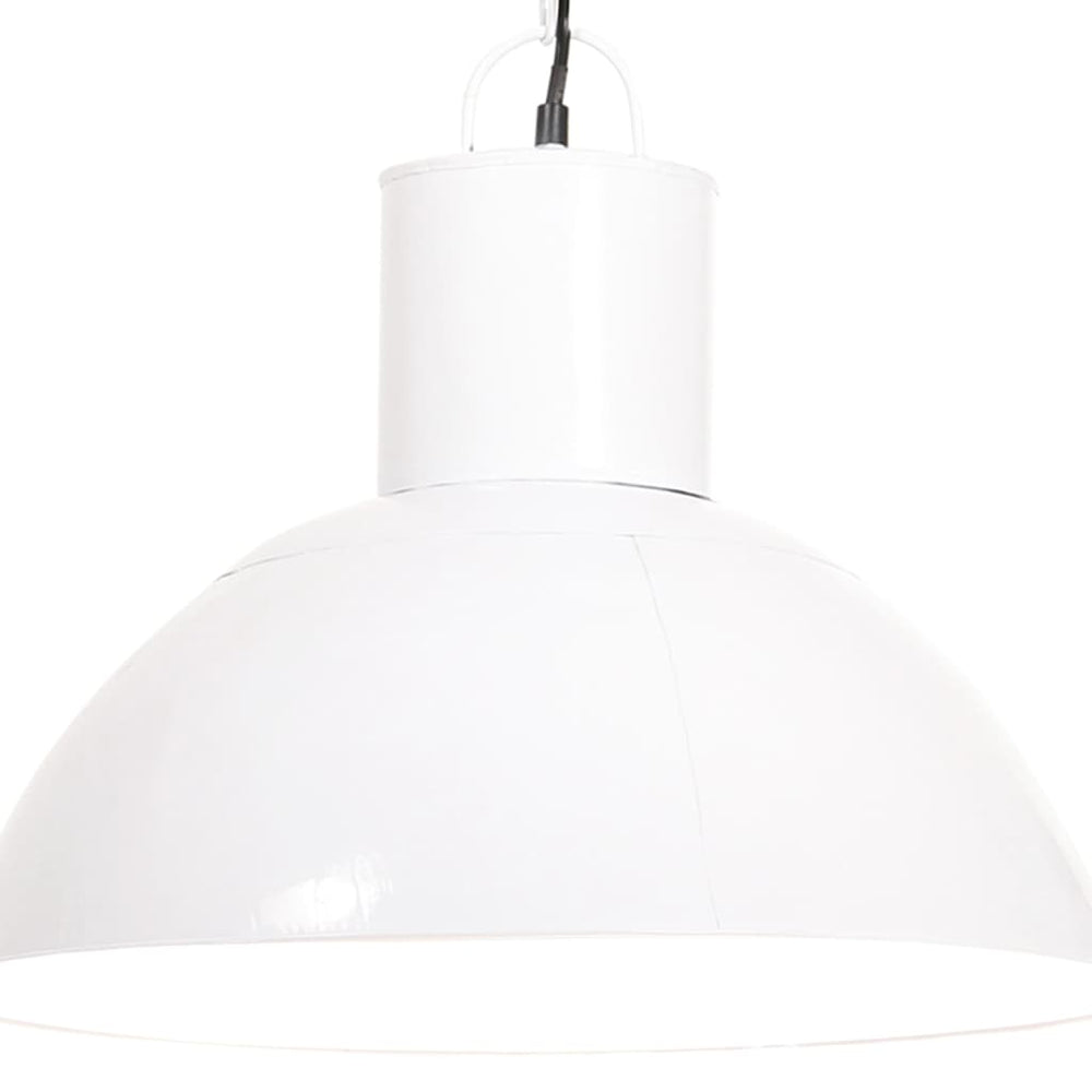 Weiße Hängelampe, 48cm, E27, 25W