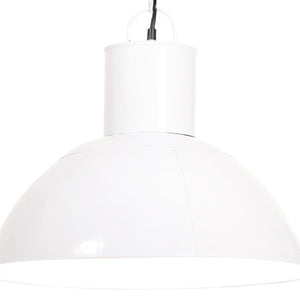Weiße Hängelampe, 48cm, E27, 25W