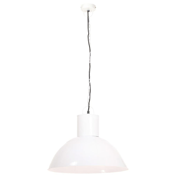 Weiße Hängelampe, 48cm, E27, 25W