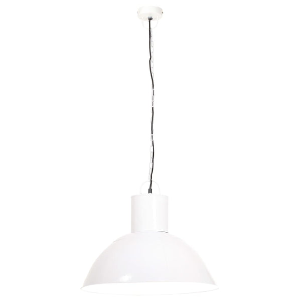 Weiße Hängelampe, 48cm, E27, 25W
