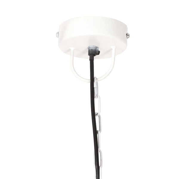 Weiße Hängelampe, 48cm, E27, 25W