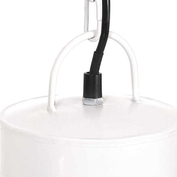 Weiße Hängelampe, 48cm, E27, 25W