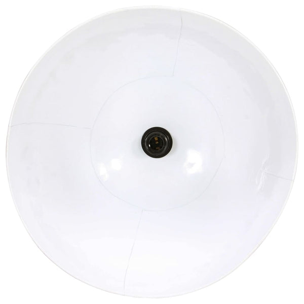 Weiße Hängelampe, 48cm, E27, 25W