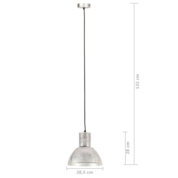 Silberne Hängelampe 25W E27, 28,5 cm
