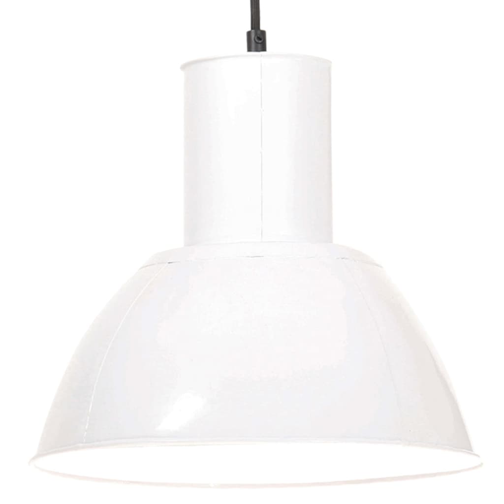 Weiße Hängelampe 25W E27 28,5 cm