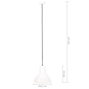 Weiße Hängelampe 25W E27 28,5 cm
