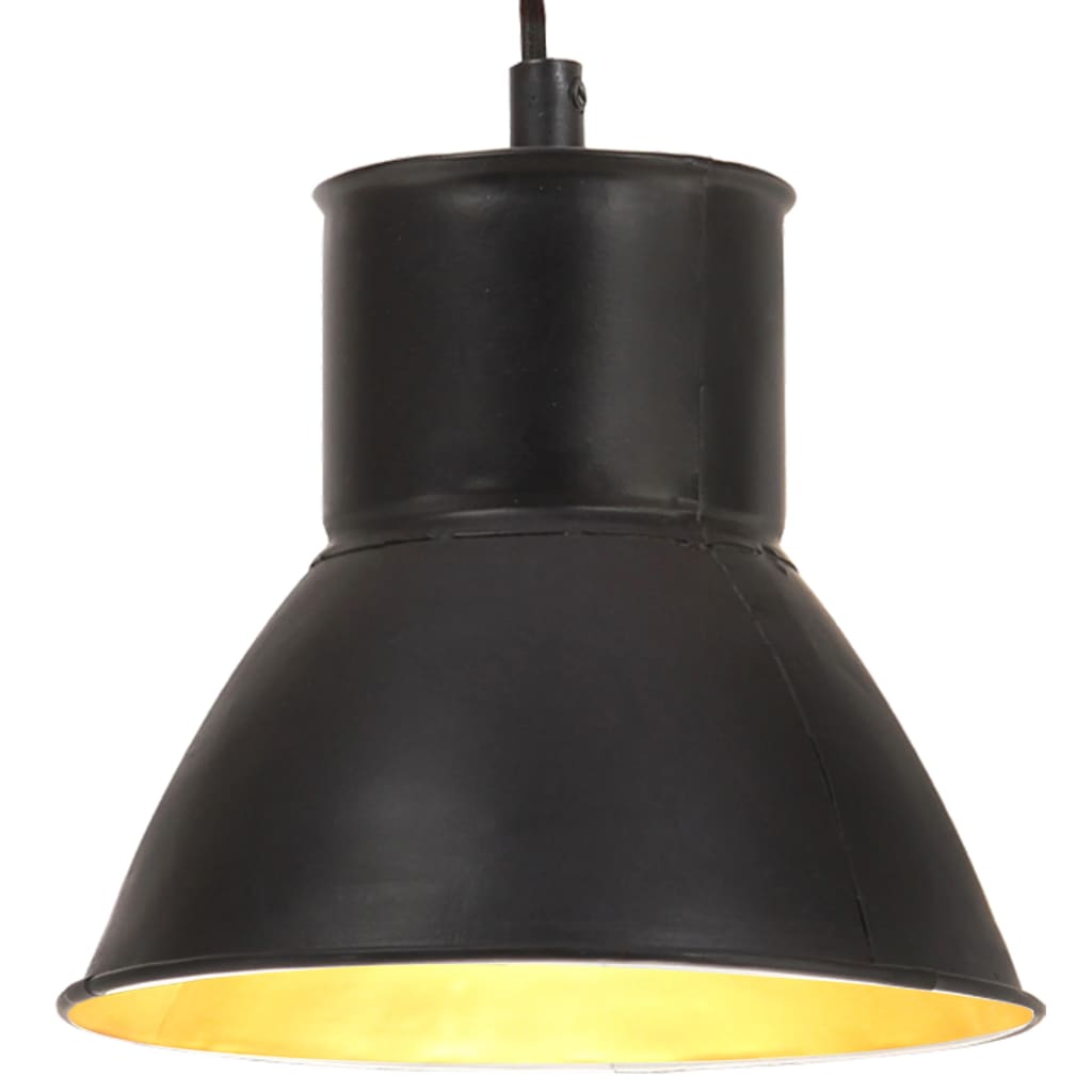 Schwarze Hängelampe 25W E27 17cm