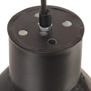 Schwarze Hängelampe 25W E27 17cm