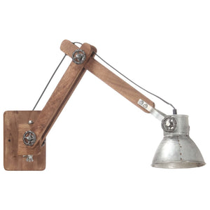 Industrie Wandleuchte Silber E27