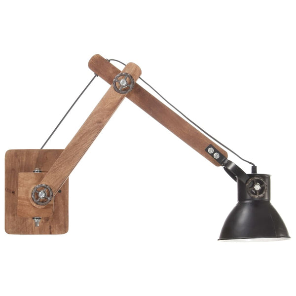 Industrie Wandleuchte Schwarz E27