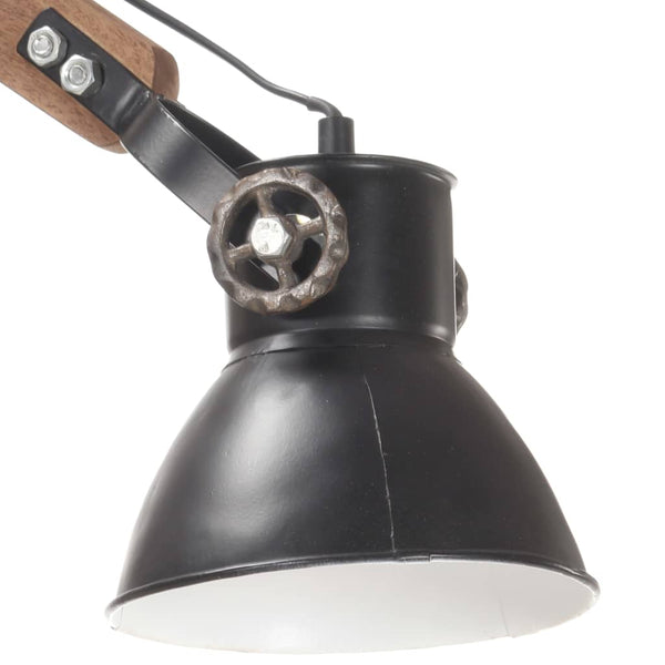 Industrie Wandleuchte Schwarz E27