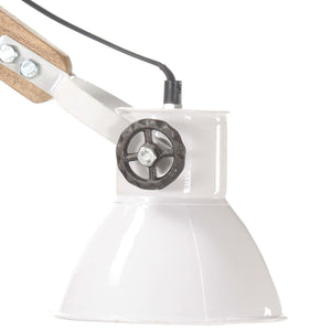 vidaXL Applique murale style industriel blanc rond E27