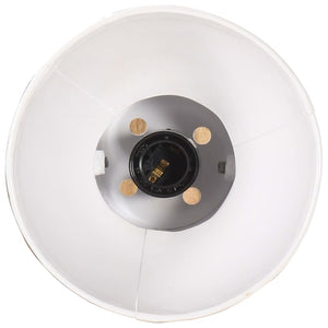 vidaXL Applique murale style industriel blanc rond E27