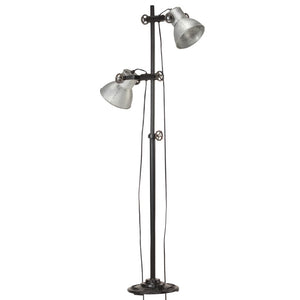 Stehlampe 2-flammig Silber E27
