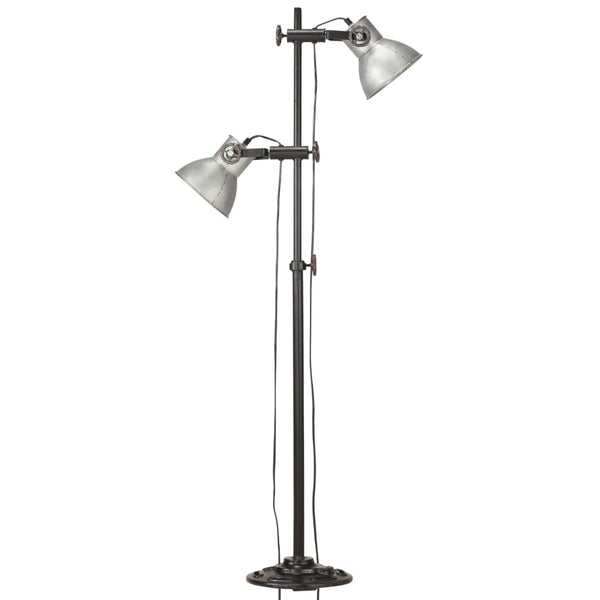 Stehlampe 2-flammig Silber E27