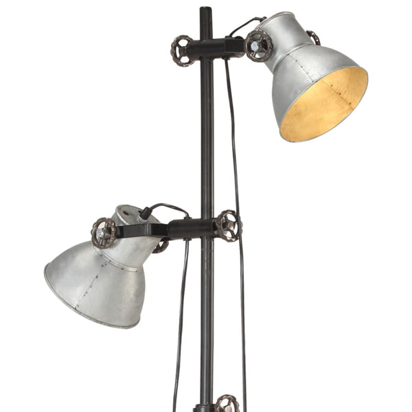 Stehlampe 2-flammig Silber E27