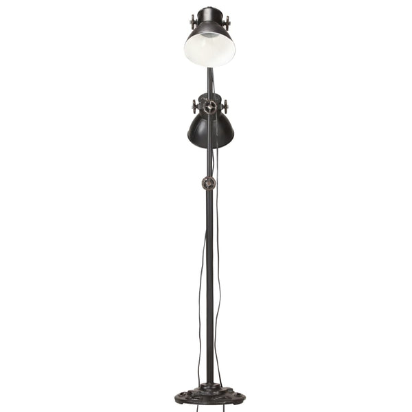 Schwarze 2-flammige Stehlampe E27