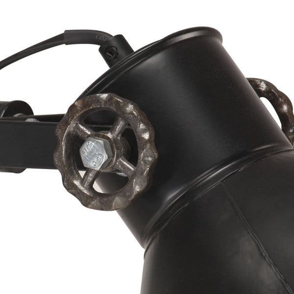 Schwarze 2-flammige Stehlampe E27