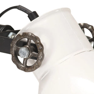 Weiße Stehlampe mit 2 Lampen