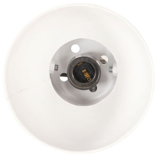 Weiße Stehlampe mit 2 Lampen