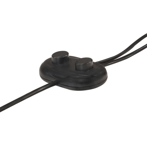 Weiße Stehlampe mit 2 Lampen