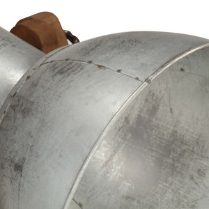 Stehlampe Silber Mango Massivholz E27