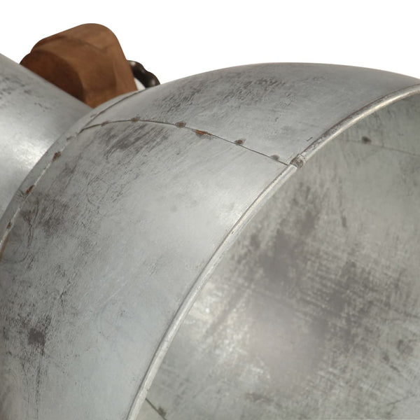 Stehlampe Silber Mango Massivholz E27