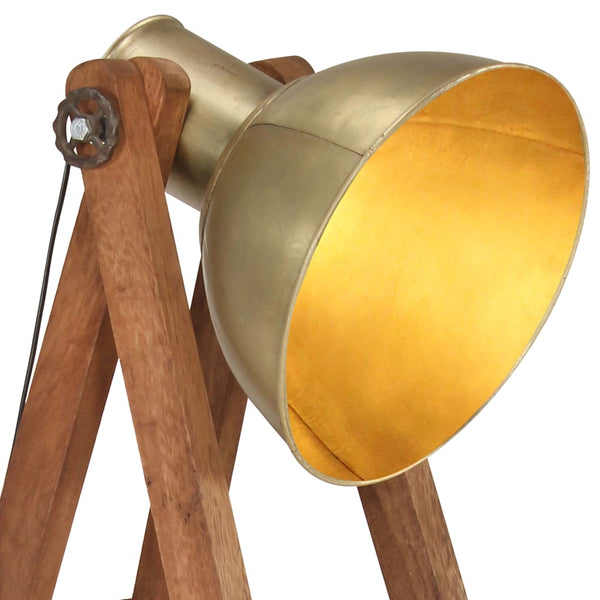 Stehlampe Messing Mango Massivholz E27