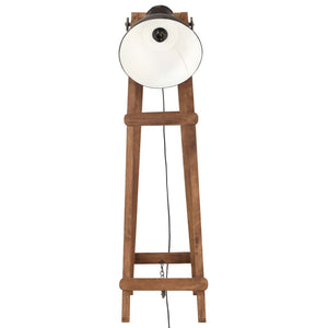 vidaXL Lampadaire noir Bois de manguier massif E27