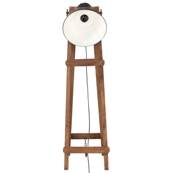 vidaXL Lampadaire noir Bois de manguier massif E27