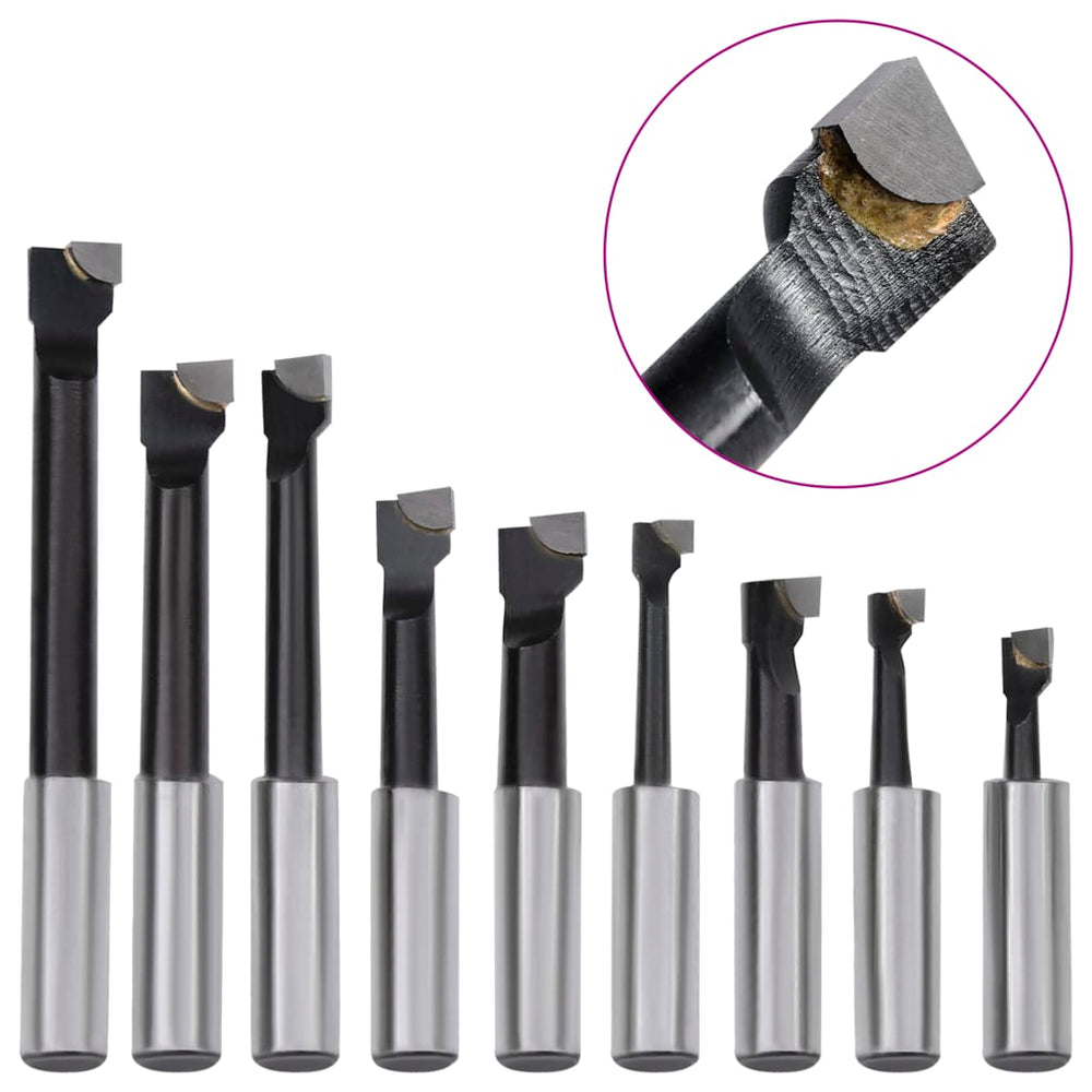 vidaXL Kit d'outils de perçage 15 pcs Tête d'alésage 50 mm MT2-F1-12