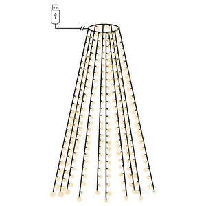 Weihnachtsbaum Lichterkette Netz 250 LEDs 250cm