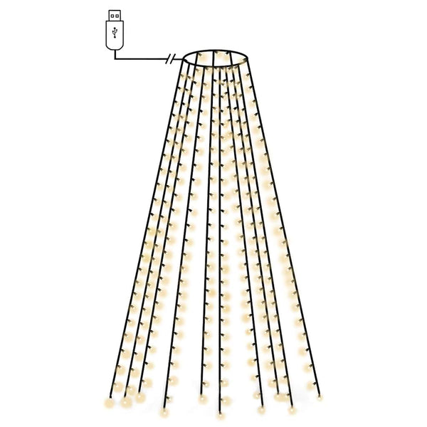 Weihnachtsbaum Lichterkette Netz 250 LEDs 250cm
