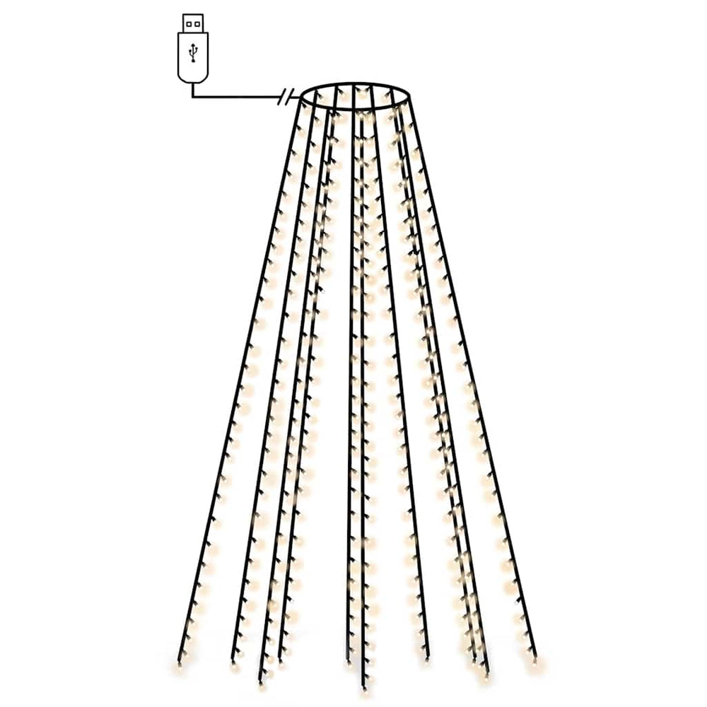 LED Weihnachtsbaum Lichterkette, 300 LEDs, 300cm