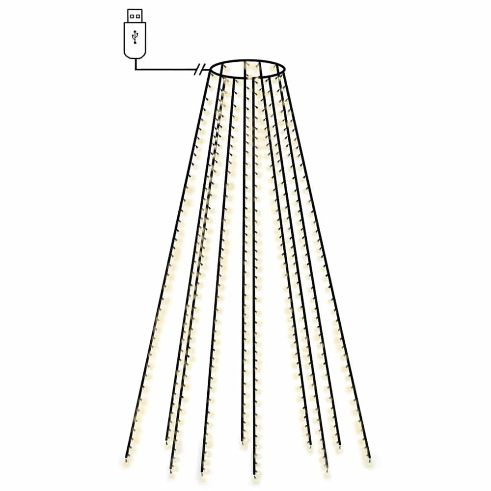 Weihnachtsbaum Lichterkette 400 LEDs - 400 cm