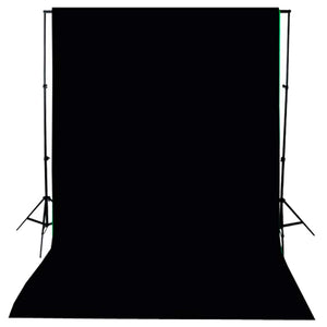 Fotostudio-Set mit Hintergrund, Leuchten und Schirmen