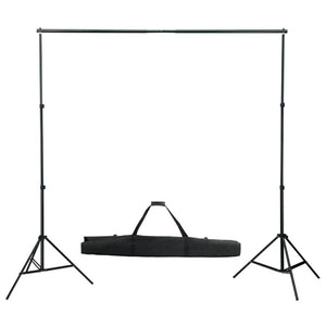 Fotostudio-Set mit Lampen und Hintergrundsystem
