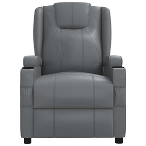 Massagesessel Anthrazit Kunstleder Relaxsessel