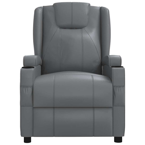 Massagesessel Anthrazit Kunstleder Relaxsessel