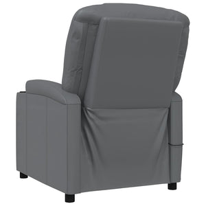 Massagesessel Anthrazit Kunstleder Relaxsessel