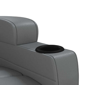 Massagesessel Anthrazit Kunstleder Relaxsessel