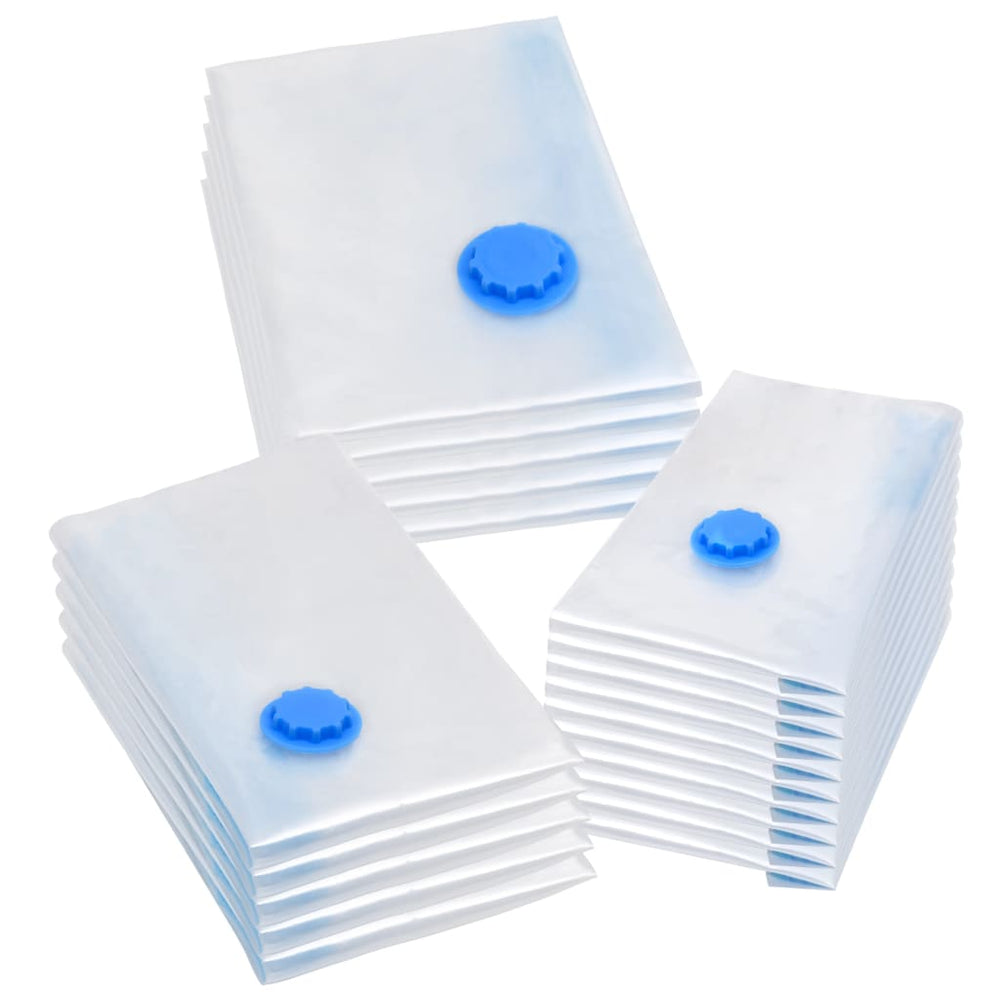vidaXL Sacs de rangement sous vide 3 tailles 20 pcs