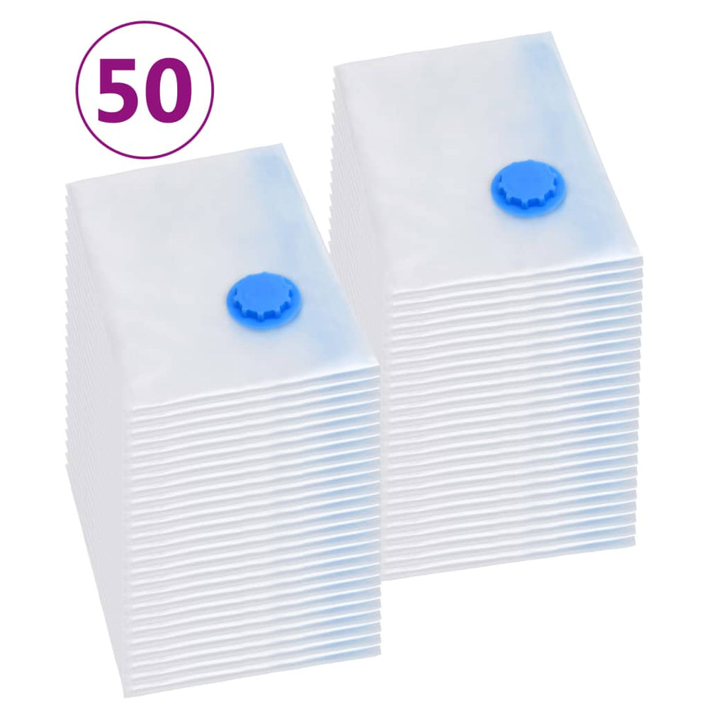 vidaXL Sacs de rangement sous vide 120x70 cm 50 pcs
