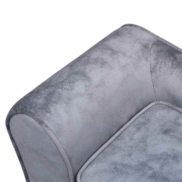 Hundesofa Grau 57x34x36 cm Plüsch