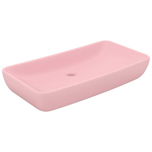 Luxus-Waschbecken Rechteckig Matt Rosa 71x38 cm Keramik