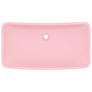 Luxus-Waschbecken Rechteckig Matt Rosa 71x38 cm Keramik