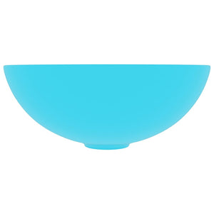 vidaXL Ceramic Wash Basin Light Green Round