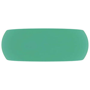 Luxuriöses Waschbecken Rund Matt Hellgrün 40x15 cm Keramik