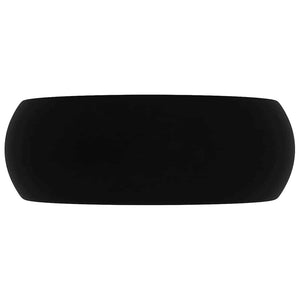 Luxuriöses Waschbecken Rund Matt Schwarz 40x15 cm Keramik