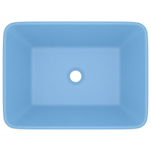 Luxus-Waschbecken Matt Hellblau 41x30x12 cm Keramik
